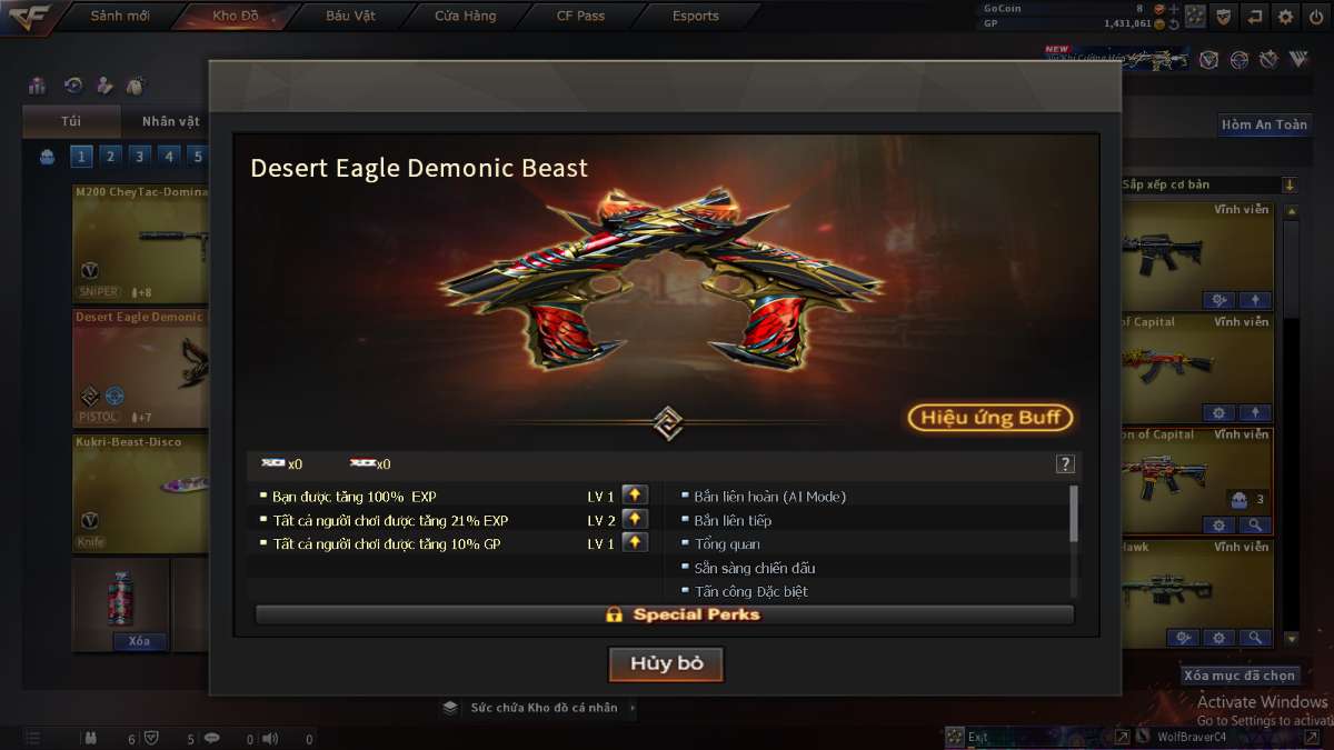 shop acc cf uy tin gia re